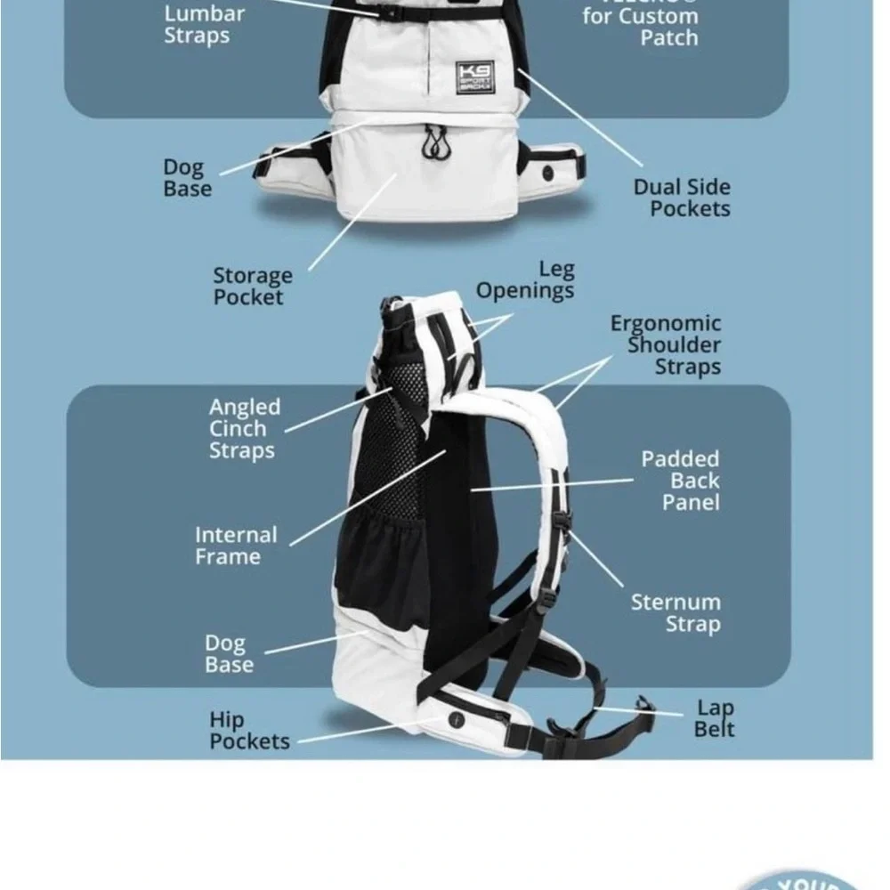 Dog carrier backpack for hiking& sport